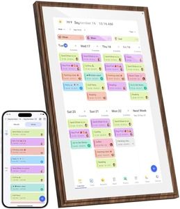 15.6 Inch Digital Calendar Chore Chart with Touchscreen - Full HD Interactive Display, Wall & Desk Mountable Family Planner, to-Do List & Meal Planner, Digital Picture Frame for Gifts for Women Mom
