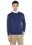 Alan Jones Clothing Men's Acrylic Round Neck Sweater (SW20-P01-AF_Airforce_3XL)