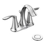 Moen 66411 Eva Two-Handle High Arc Bathroom Faucet, Chrome