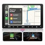 ATOTO F7WE 9 inch Double Din Car Stereo, Wireless CarPlay & Wireless Android Auto, Touchscreen Car Radio with Bluetooth, Mirror Link, HD LRV, GPS Navi, USB Video & Audio, Voice Control, F7G209WE