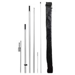 LookOurWay Flag Ground Spike & 5-Piece Pole Set for Feather Flags