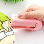 Portable Heat Sealer Mini Sealing Machine for Food Storage Vacuum Bag, Chip, Plastic, Snack Bags, Package Home Closer Storage Tool (Multicolour)