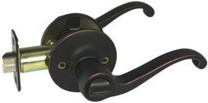 Designers Impressions Richmond Design Oil Rubbed Bronze Privacy Door Lever (Bed and Bath)