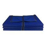 Pro Economy Moving Blankets (6 Pack) 35lbs/doz 2.92lb/ea 72"x80" Blue