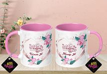 NH10 DESIGNS Happy Anniversary Printed Coffee Mug with Keychain (Pack of 2) for Uncle Ji and Aunty Ji Marriage Anniversary Gift for Uncle Aunty Best Gift for Wedding Anniversary- HWA2PF3TMKV 58