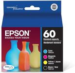 Epson T060120-BCS 60, Black and Colour Ink Cartridges, C/M/Y/K 4-Pack