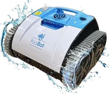 (2024 New) Robot My Life PoolBot B150 Cordless Robotic Pool Cleaner, 90-Min Runtime, 8600mAh Battery, Wall Climbing Capability, Ideal for 7ft Depth Pool, 2 Yrs Warranty