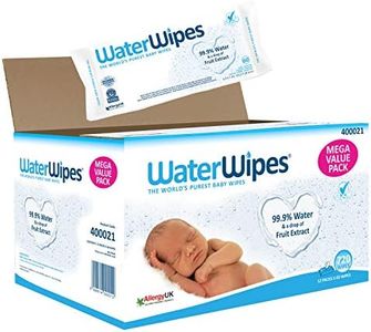 WaterWipes Baby Wet Wipes, 12 Pack of 60