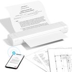 Portable Thermal Printer Wireless Travel, Inkless Printer M08F, Bluetooth Mobile Printer Support 8.5" X 11" US Letter, Tattoo Stencil Printer Compatible with Android and iOS Phone & Laptop