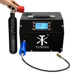 TUXING PCP Air Compressor 4500Psi/300Bar, LCD Display Version, Adjustable Auto-Stop High Pressure Compressor, Equipped with Water Cooling System, for Air Rifles/Airguns Scuba Tank