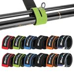 Realure 12 Pcs Fishing Rod Straps, Adjustable Fishing Rod Straps, Elastic Neoprene Fishing Rod Bands Straps, for Fixed Sea Fishing Rods Belt Gear Rods Wrap Protectors Ties