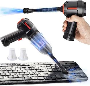 PeroBuno Computer Vacuum Cleaner, Compressed Air Duster Blower, Handheld Cordless Car Hoover, Rechargeable, Mini Keyboard Cleaner, Electric Spray air can for PC, Electronics