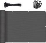 SUNNY GUARD 3'x10' Dark Grey Balcony Privacy Screen Fence, Apartments Railing Screen, Heavy Duty Wind Block Screen for Outdoor,Patio,Deck,Backyard Porch Privacy