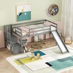 Bellemave Low Loft Bed for Kids,Twi