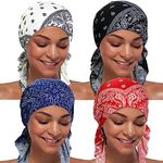 ASHILISIA 4 Pieces Women Chemo Hat 