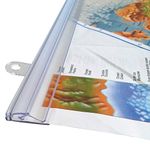 goKelvin Poster Hanger 36 Inch for Posters, Signs, and Maps (Clear)