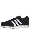 adidas Men's Run 60s 3.0 Leather Shoes, Core Black/Cloud White/Core White, 8 UK