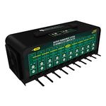 Battery Tender 10 Bank Battery Charger and Maintainer, 12 or 6 Volt 4 AMP Per Bank for Charging Automotive and Marine Batteries