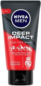 Nivea Men Facewash, Deep Impact Acne, With Himalayan Rock Salt, 50 Gm