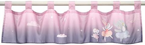 Bedtime Originals Tiny Dancer Ballet Animals Window Valance - Pink/Purple