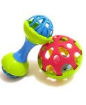VISIONARY Colorful Soft Ball Rattle Toy for Baby, Bath Toy Made in Safe Non-Toxic, Attractive Rattle for New Born Baby, Children Toy and Infant Products Activity Center