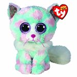 TY 2008069 Beanie Boos 15 Cm-T36376 Opal Plush Toy, Green/Pink, 15 cm