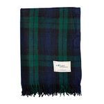 The Scotland Kilt Company Scottish Throw Large Wool Tartan Rug in Black Watch - Warm Picnic Travel Blanket - 60 x 70 in