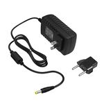 HQRP AC Adapter/Power Supply for Boss RC-300 / RC300 / RC-505 / RC505 Loop Station ; Boss VE-5 / VE5 Vocal Performer Plus HQRP Euro Plug Adapter