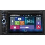 Power Acoustik PD-624B 6.2-Inch Double-Din in-Dash LCD Touchscreen DVD Receiver with Bluetooth, Black, 9.5in. x 6.5in. x 9in.