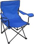 ACCURATE Folding Low Camping Chair, Lightweight, Foldable, Portable Garden Beach Chair with Cup Holder Perfect for Camping, Garden, Festivals, Fishing, Caravan Trips and BBQ (BLUE)