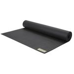 JadeYoga Travel Yoga Mat - Packable, Lightweight, and Portable Yoga Mat - Non-Slip Natural Rubber Mat for Women & Men - Great for Yoga, Home, Gym, Pilates, Fitness & Stretching (Black, 68" x 24")