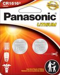 Panasonic CR1616 3.0 Volt Long Lasting Lithium Coin Cell Batteries in Child Resistant, Standards Based Packaging, 2-Battery Pack