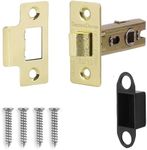 Decoranddecor 2.5 Inch Tubular Mortice Latch for Internal Doors, Fire Rated (1 Pack, 44-64mm, Brass)