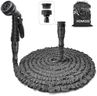 HOMOZE Expandable Garden Hose 50ft Hose Pipe Expandable with 3/4", 1/2" Fittings, Anti-Leakage - Flexible Expanding Hose with 7 Function Spray Gun