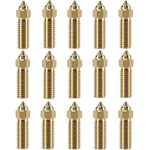 LANKEGU 15PCS K1 Brass Nozzles Kit, 3D Printer High Speed 5PCS 0.4mm Nozzles and 2PCS 0.2mm, 0.6mm, 0.8mm, 1.0mm, 1.2mm Nozzles Kit for K1, K1 Max, Ender 3 V3 KE