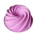 Silicone Bundt Pan Cake Mold Bakeware Mold Food Cake Pan Swirl Shape Silicone Cake Mould Kitchen Baking Tools for Cakes