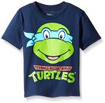 Nickelodeon Boys' Teenage Mutant Ninja Turtles Group Tee Shirt T, Navy, 2 Years