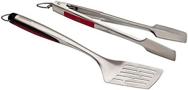 Char-Broil 140 543 - Comfort-Grip 2 Piece Grilling Tool Set, Stainless Steel.