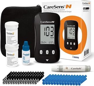 CareSens N Blood Glucose Monitor Kit with 100 Blood Sugar Test Strips, 100 Lancets, 1 Blood Glucose Meter, 1 Lancing Device, 1 Control Solution, Travel Case for Diabetes Testing