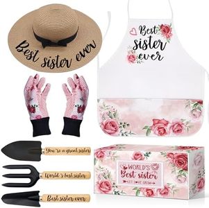 Sisters Gifts, Gifts for Sister Mothers Day, Sisters Gifts from Sister - Sister Birthday Gifts - Gardening Gifts Outdoor Horticulture Starter, Garden Tools Kit for Sister Plant Lover