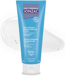 Eau Thermale Jonzac Rehydrate Organic Dermo Cleansing Gel - Gentle Daily Facial Cleanser - Sensitive Skin Approved - Leaves Skin Feeling Smooth & Hydrated - 6.75 Fl oz