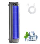 Cooling Ace, Portable Air Conditioner,Mini Air Conditioning Unit Quiet Cooling Fan with 3 Speeds & LED Touch Screen, USB charging,Small Desktop Tower Fan for Home, Office, Room,Travel (Grey)