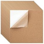 AKOLAFE 16PCS Self Adhesive Cork Sheet 30x30cm Cork Backing Sheet 1MM Thick Cork Board, Anti-Slip, Anti-Scratch Cork Squares for Home, Office Supplies, Wall Decorations, Party, DIY Crafts