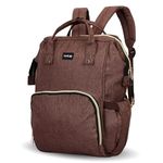 LuvLap Lily Travel Multifunctional Waterproof Diaper Bag-Backpack Cum Tote Bag (Brown)