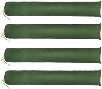 Yopay 4 Pack 5' x 10" Long Empty Sandbags, Reusable Canvas Sand Bags, Thickened Rain Wind Flood Water Barrier Tube for Home, Garage, Basement, Outdoor Window Water Flood Control