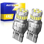 AUTOONE 7443 7440 LED Bulbs White, 300% Brighter 7441 7444 T20 W21W LED Light Replacement for Reverse Backup Light, Parking Light, Side Marker Light, Pack of 2