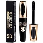 Mascara Waterproof,Mascara Black Volume and Length Waterproof,Extra Long Thick 5D Black Mascara,Lengthening Mascara Black,False Lash Effect Mascara,4D Fibre Mascara, All Day Luxurious Looking Lashes