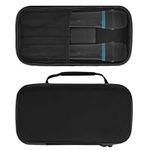 Geekria for Creators Microphone Case, Hard Shell Dual Mic Carrying Case, Travel Protective Bag with Cable Storage Compatible with TONOR TW-820, TW630, TW620, Shure BLX2/PG58, Moukey MWm-5 (Black)