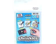 Shrinkles Original, Shrink Art Sheets White Classroom Pack (50 Sheets)