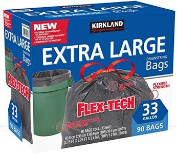 Kirkland Signature Flex-Tech 33-Gallon Trash Bag - 90 Count